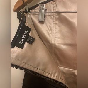 Bebe black lace mini